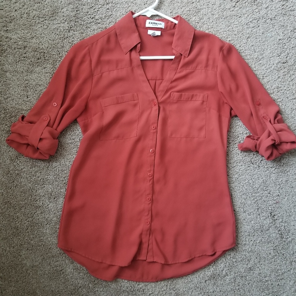 Express Slim Fit Portofino shirt small
